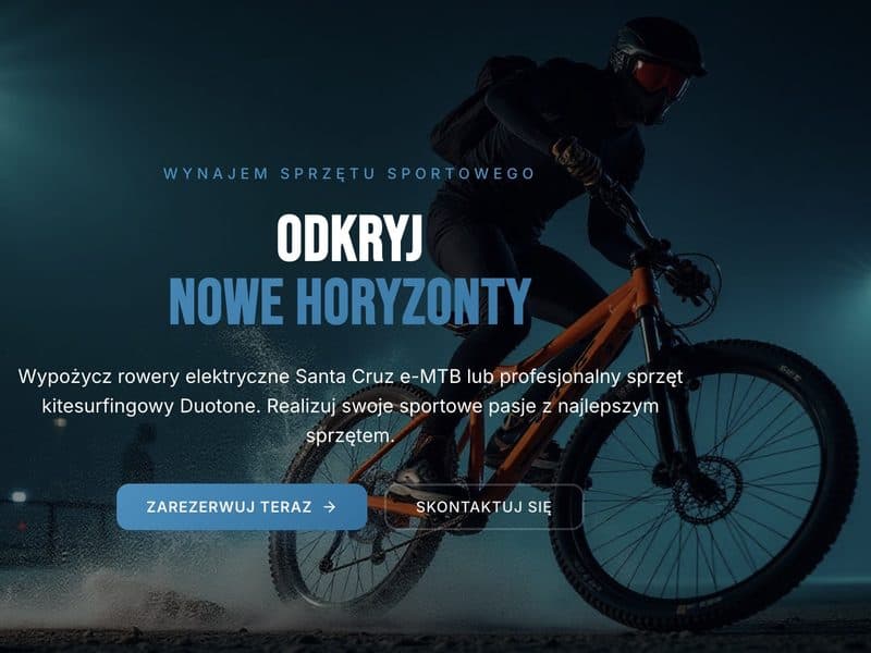 Wypożyczalnia kitów i rowerów elektrycznych